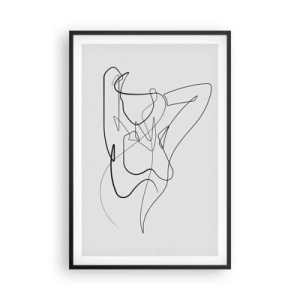 Poster in een zwarte lijst - Zoals je echt bent… - 61x91 cm