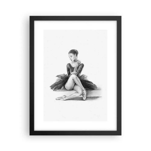 Poster in een zwarte lijst - Betoverd door de dans - 30x40 cm