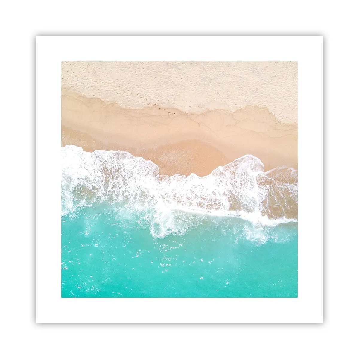 Poster - Een strelende aanraking - 40x40 cm