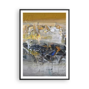 Poster in een zwarte lijst - Alles komt goed - 70x100 cm