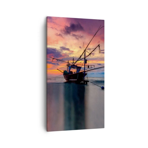 Schilderen op canvas - Exotische avond - 45x80 cm