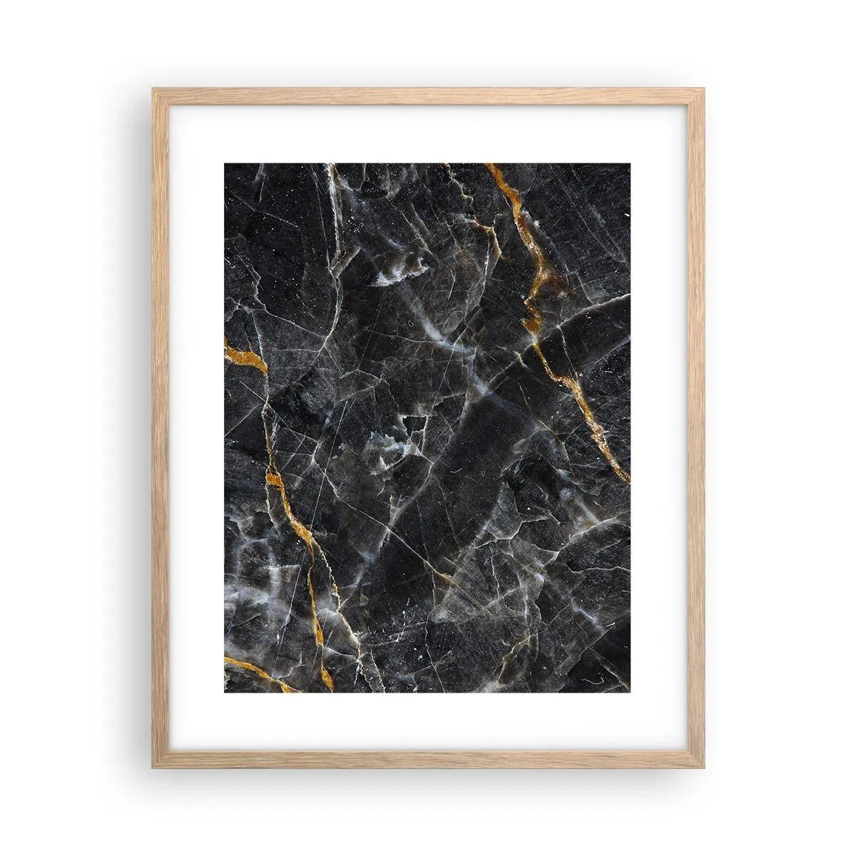 Een poster in een licht eiken lijst - Het innerlijke leven van de steen - 40x50 cm