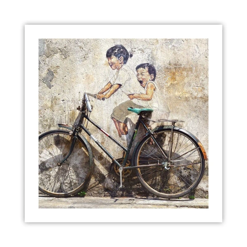 Poster - Waar of niet waar? - 50x50 cm