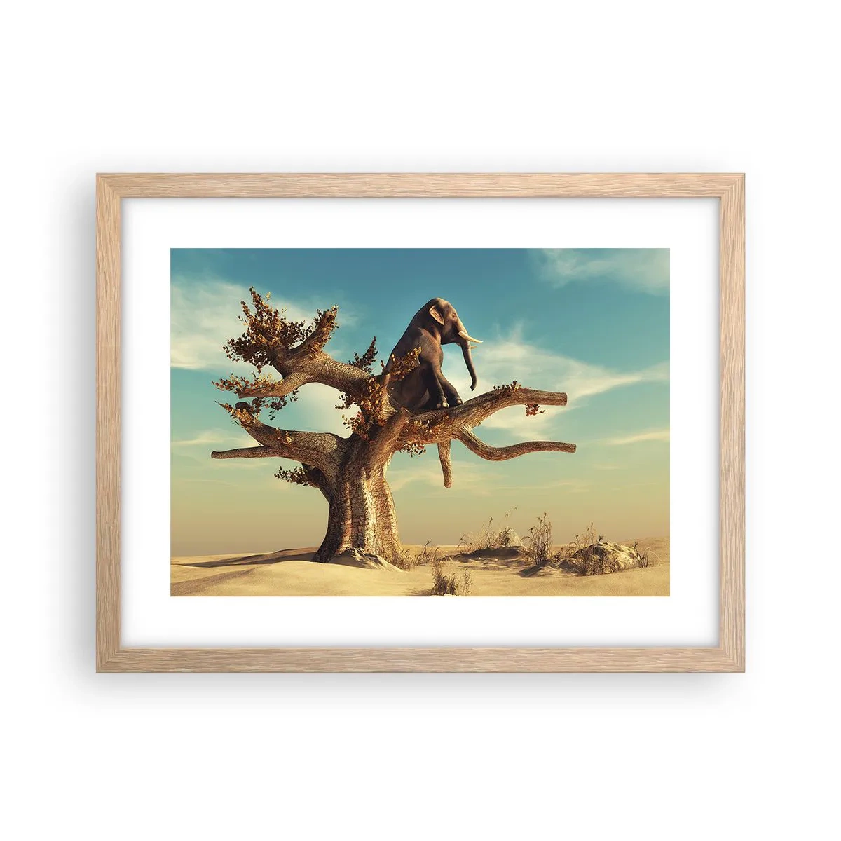 Een poster in een licht eiken lijst - Een nieuw gezichtspunt - 40x30 cm