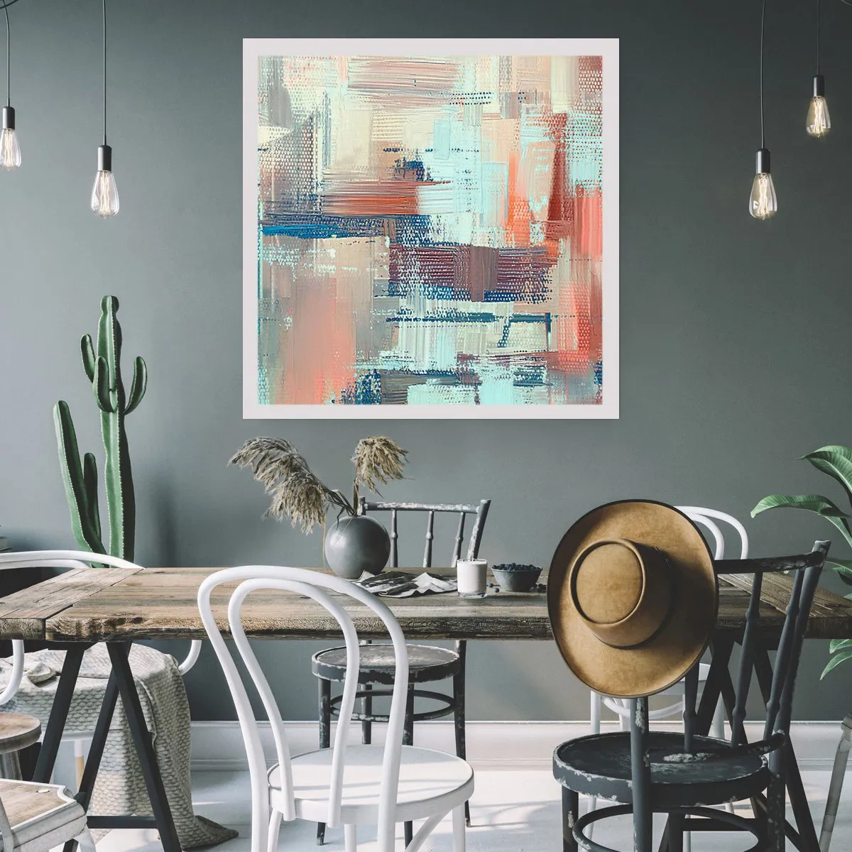 Poster - Het licht bereiken - 30x30 cm