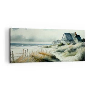 Schilderen op canvas - Weg van de drukte - 100x40 cm