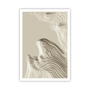 Poster - Kunst topografie - 70x100 cm