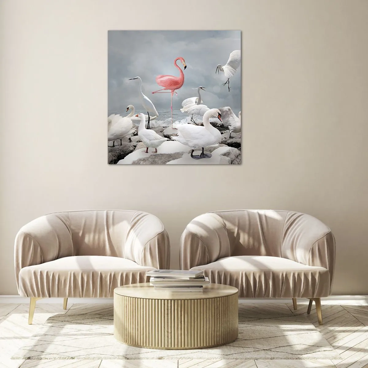 Schilderen op glas - Hoe ben ik hier terecht gekomen? - 50x50 cm