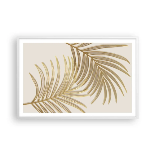 Poster in een witte lijst - Gouden Palm! - 91x61 cm