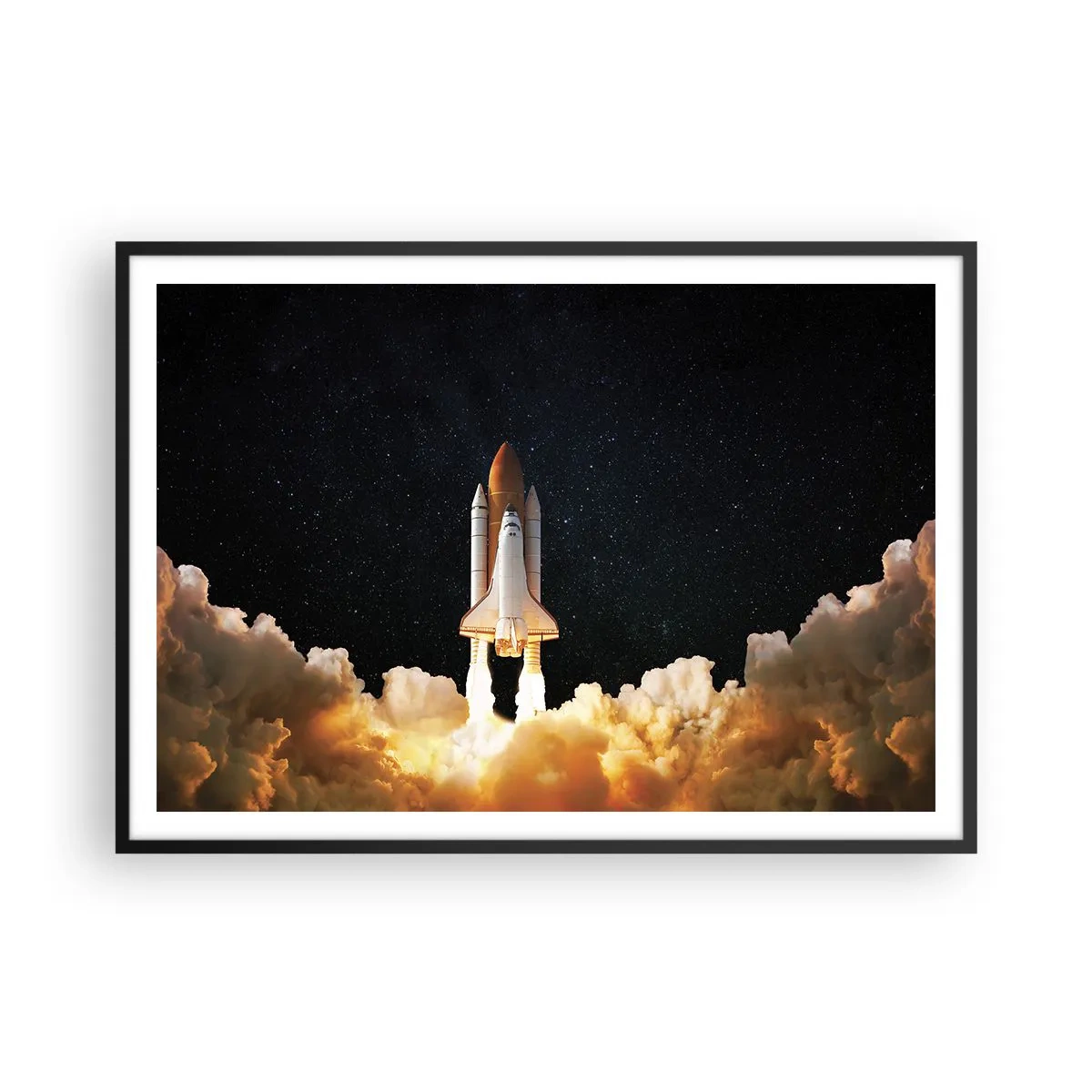 Poster in een zwarte lijst - Advertentie astra! - 100x70 cm