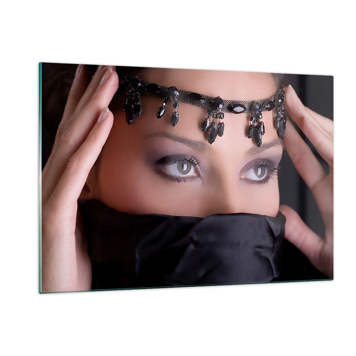 Schilderen op glas - Oosters verleidelijk mysterie - 120x80 cm