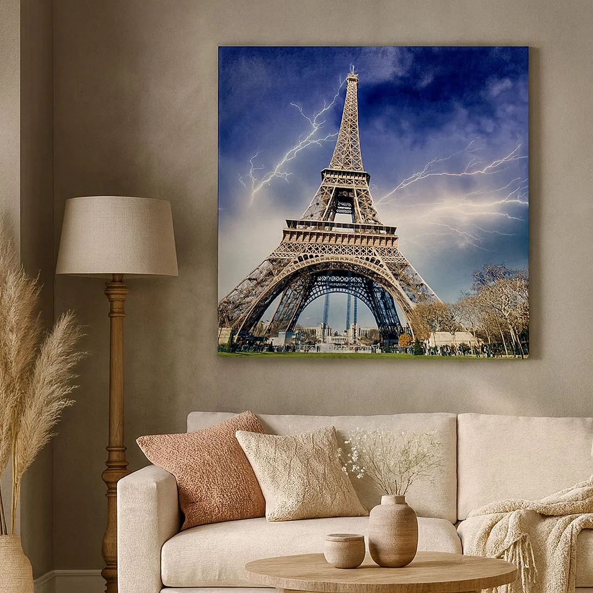 Schilderen op canvas - Heerser van de stormen - 30x30 cm