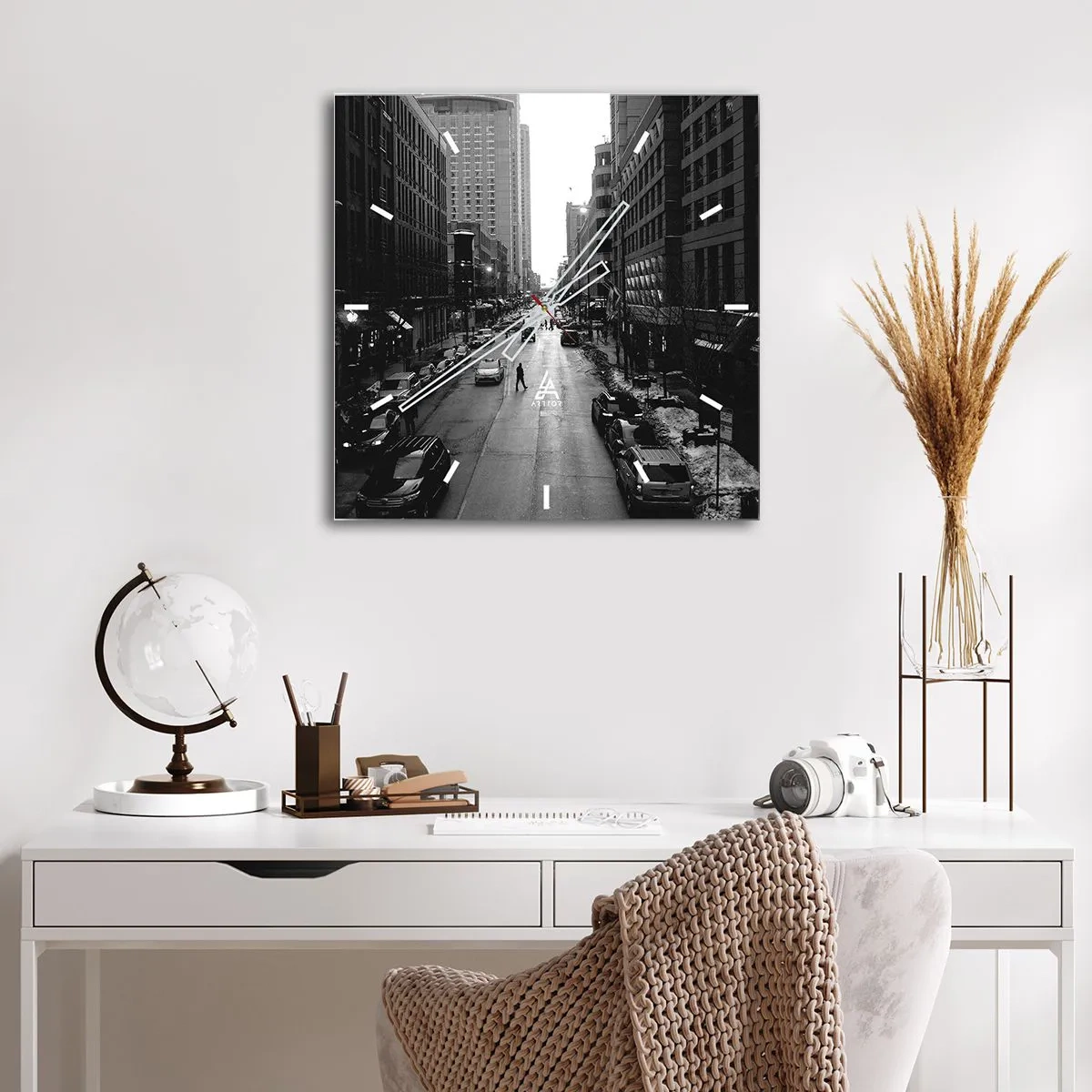 Wandklok - Klok - Een andere dag zoals elke andere dag - 30x30 cm