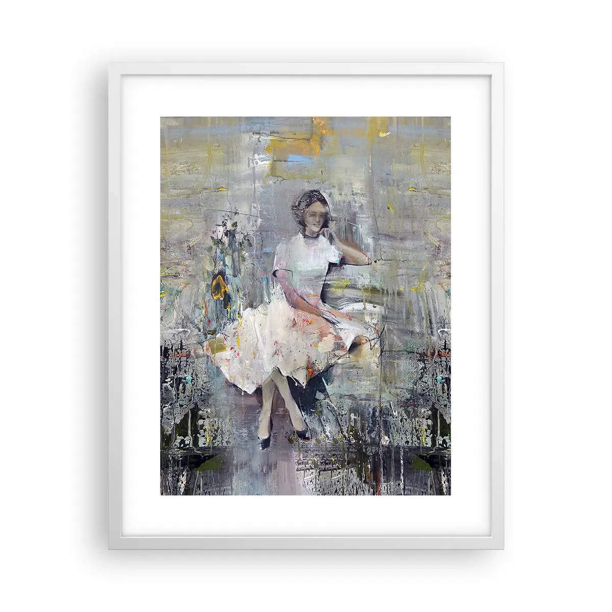 Poster in een witte lijst - Klassiek en modern - 40x50 cm