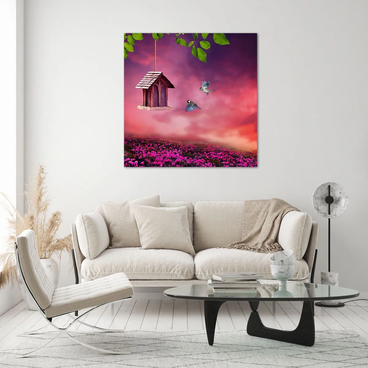 Schilderen op glas - Uitnodiging voor het avondeten - 30x30 cm