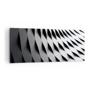 Schilderen op canvas - Aan de oppervlakte van de golven - 100x40 cm