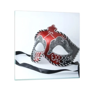 Schilderen op glas - Uitnodiging voor het bal - 30x30 cm