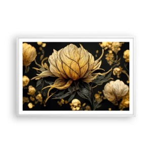 Poster in een witte lijst - Subtiele kwetsbaarheid - 91x61 cm