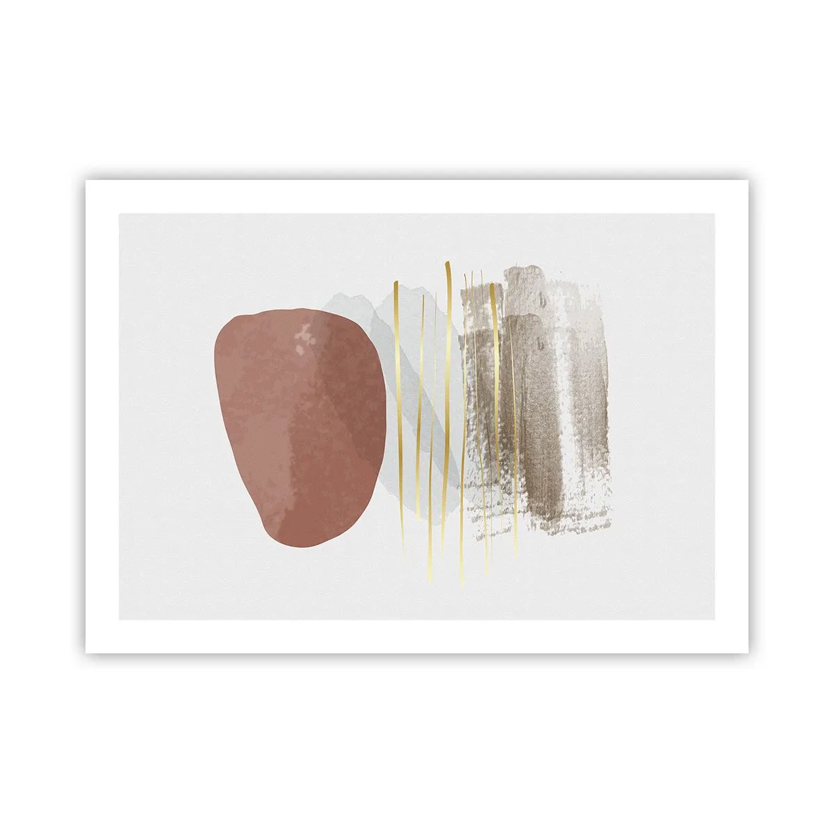 Poster - Abstracte zuilengalerij - 70x50 cm