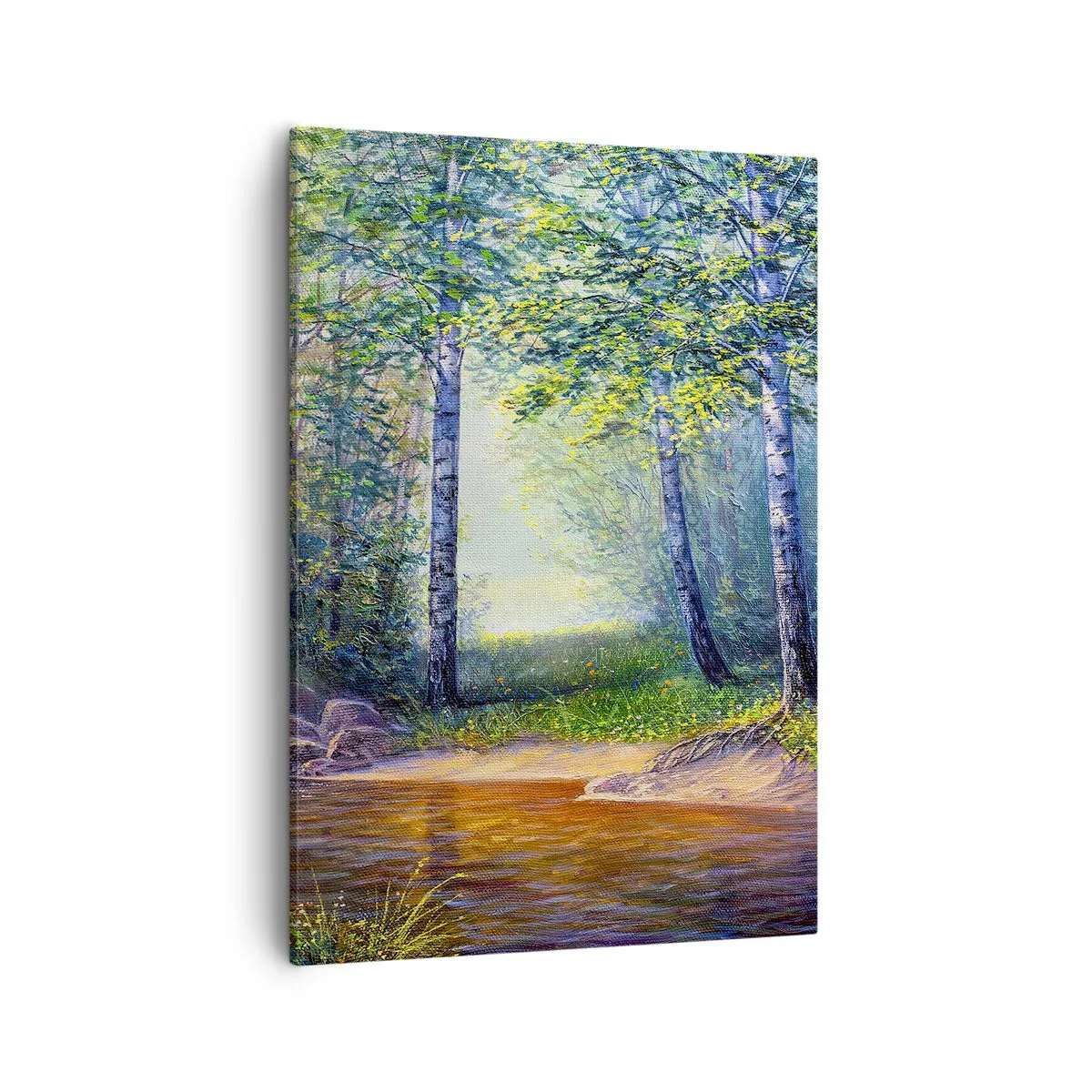 Schilderen op canvas - Idyllisch landschap - 50x70 cm