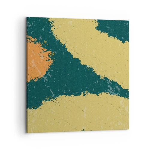 Schilderen op canvas - Abstractie – langzame beweging - 50x50 cm