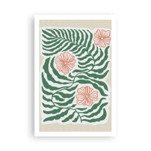 Poster - Bloeiend in het groen - 61x91 cm