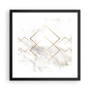 Poster in een zwarte lijst - Een uitzicht tot in het oneindige - 40x40 cm