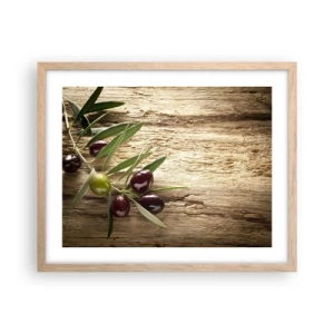 Een poster in een licht eiken lijst - Rechtstreeks uit de natuur - 50x40 cm