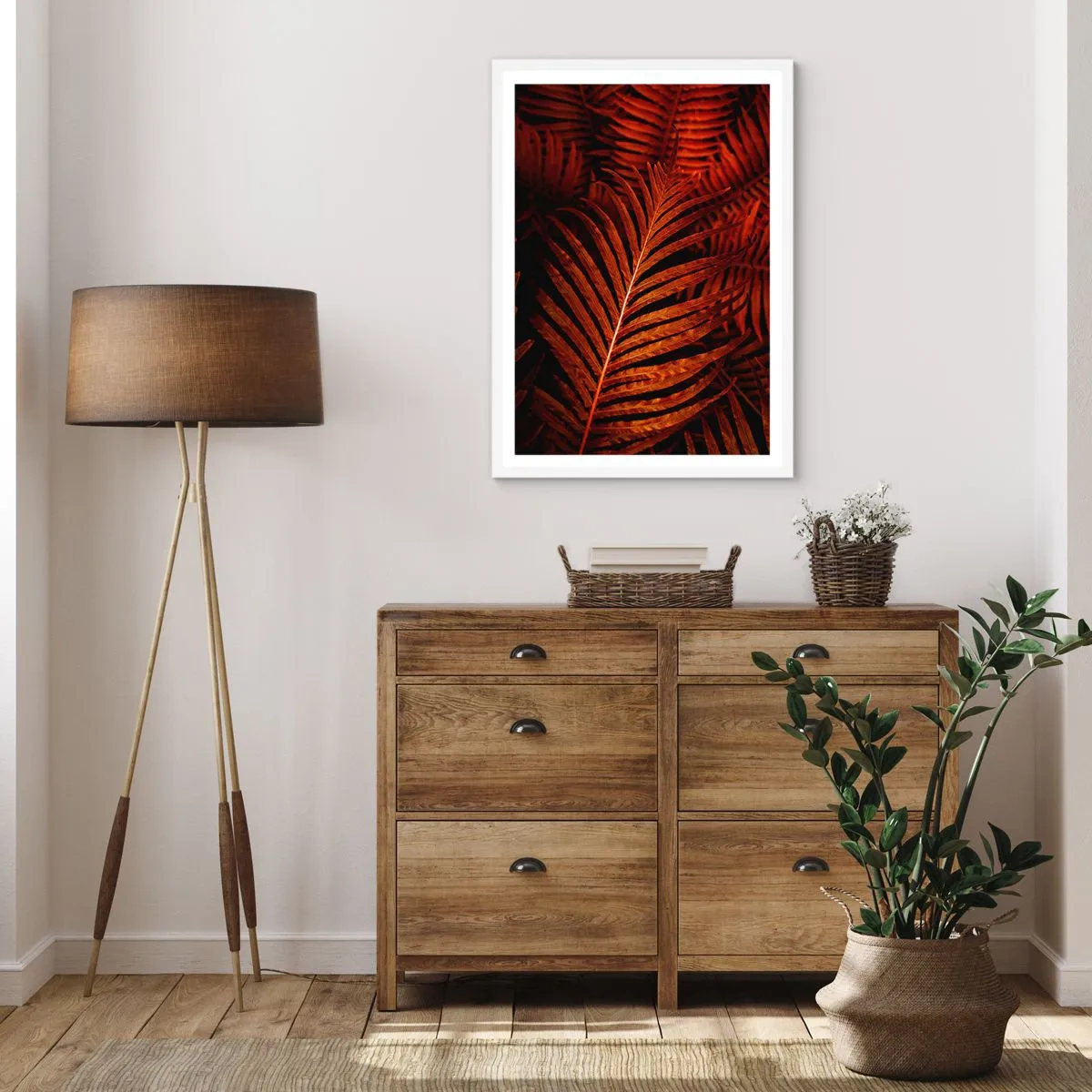 Poster in een witte lijst - De hitte van het leven - 61x91 cm