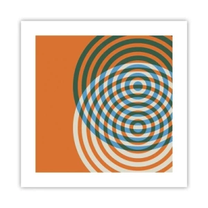 Poster - Abstracte circulaire variatie - 40x40 cm