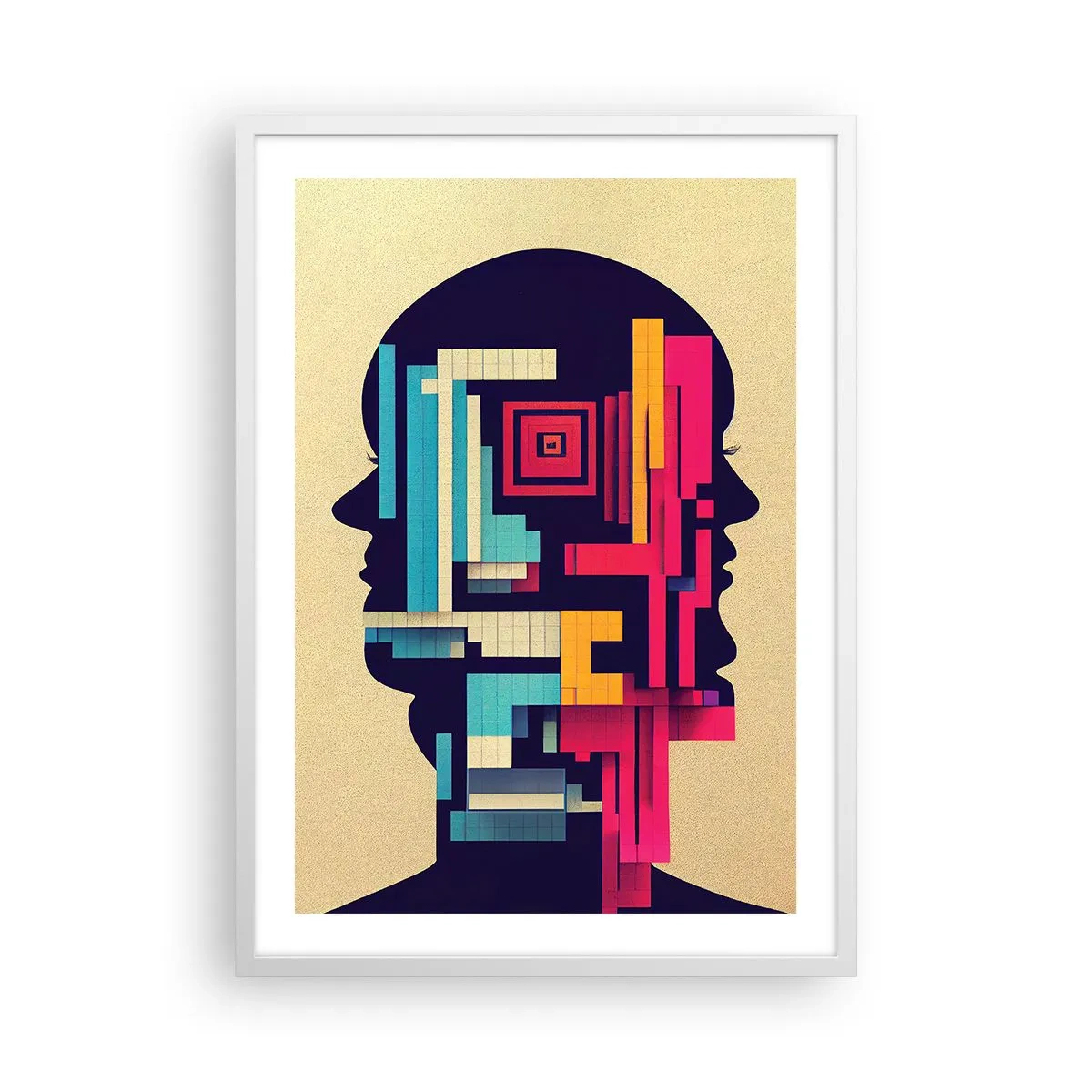 Poster in een witte lijst - Nieuwe banden - 50x70 cm