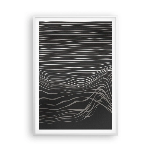 Poster in een witte lijst - Ritme en accent - 70x100 cm