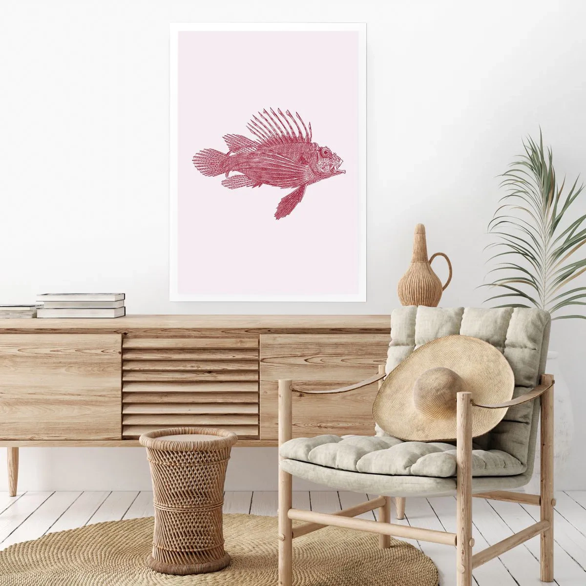 Poster - Inwoner van exotische wateren - 30x40 cm