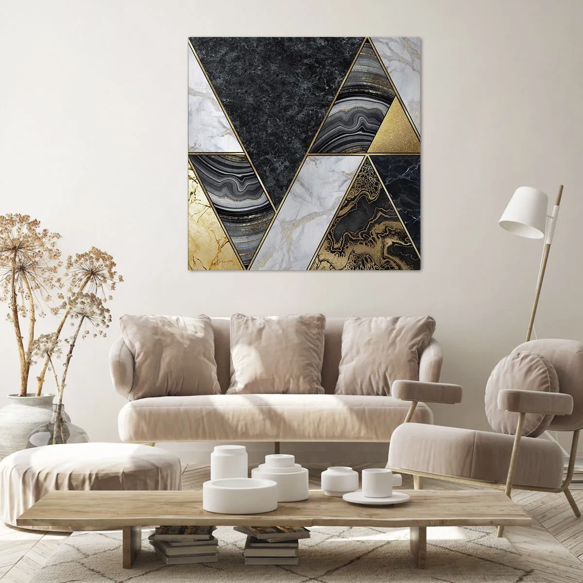 Schilderen op canvas - Steen bij steen - 30x30 cm