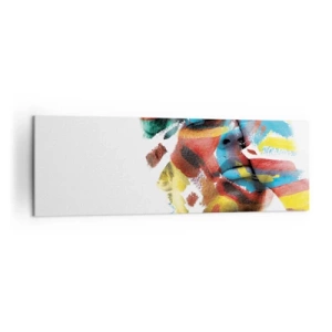 Schilderen op canvas - Een kleurrijke persoonlijkheid - 160x50 cm