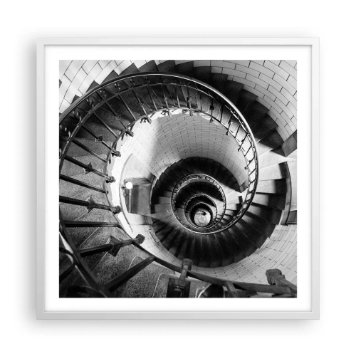 Poster in een witte lijst - Hoger en hoger - 60x60 cm