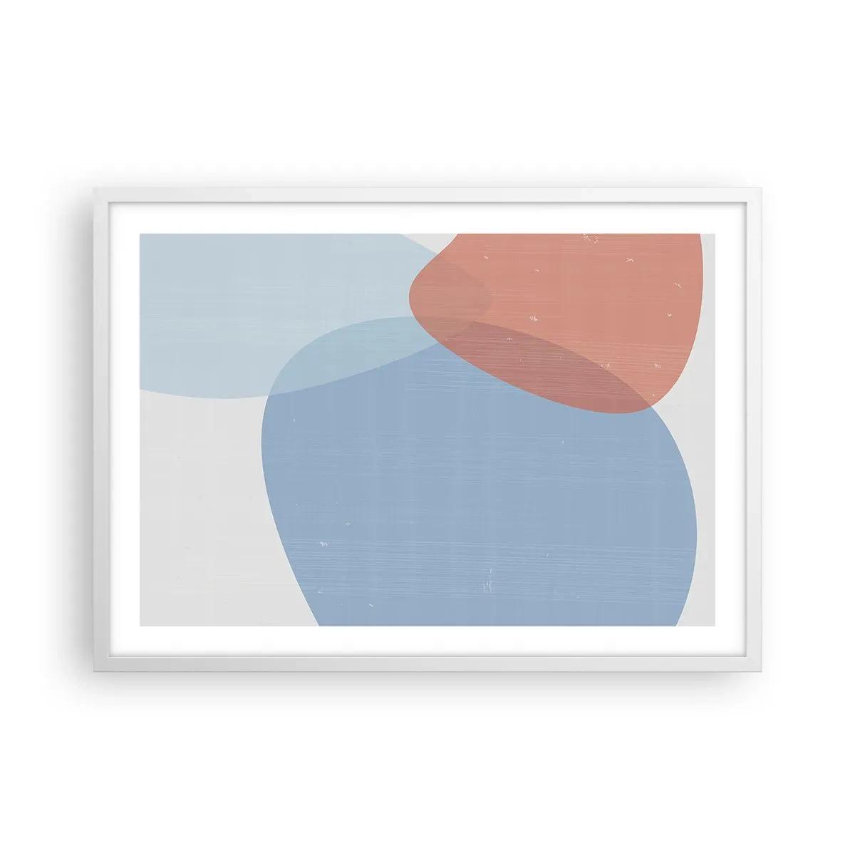 Poster in een witte lijst - Pastelkleurige relaties - 70x50 cm