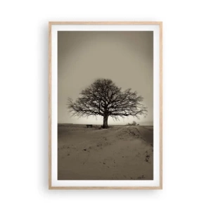 Een poster in een licht eiken lijst - Van hier tot in de eeuwigheid - 61x91 cm