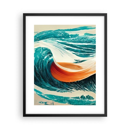 Poster in een zwarte lijst - De droom van elke surfer - 40x50 cm