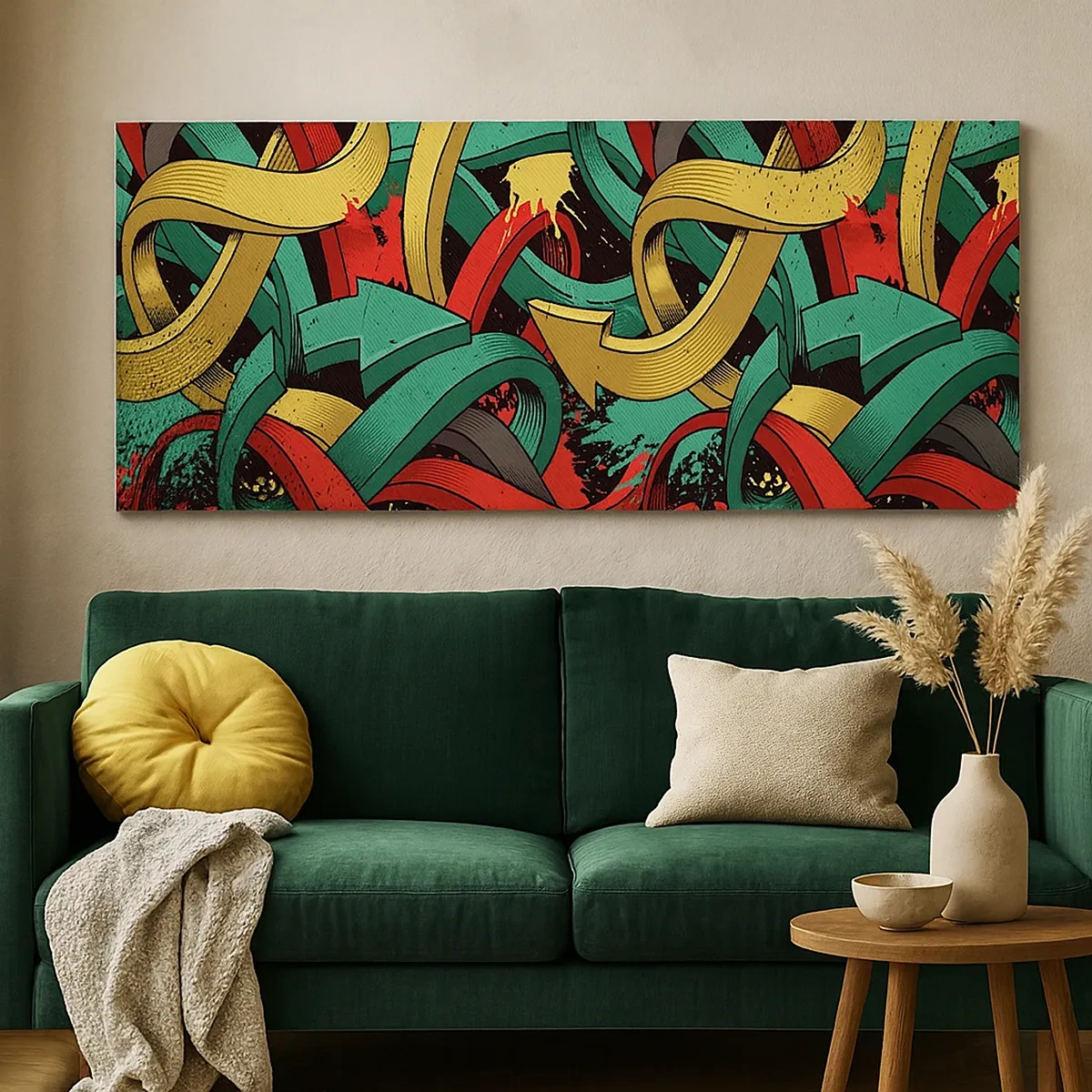 Schilderen op canvas - Welke weg naar het doel? - 30x30 cm