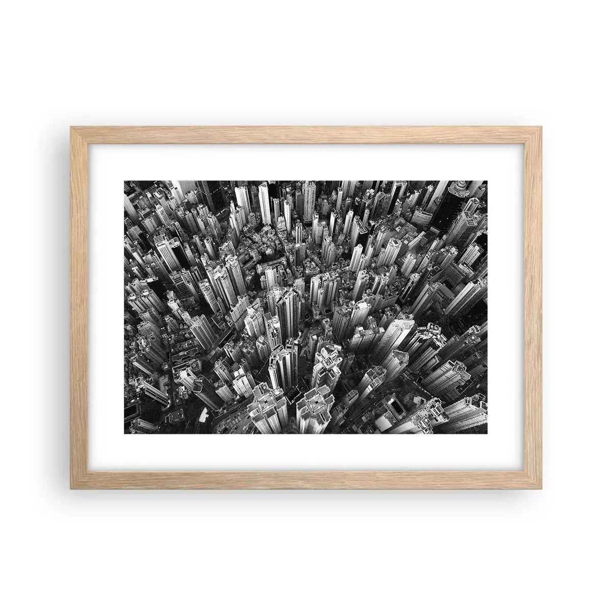Een poster in een licht eiken lijst - Nog steeds hoger en hoger - 40x30 cm