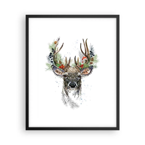 Poster in een zwarte lijst - In een feestelijk gewaad - 40x50 cm