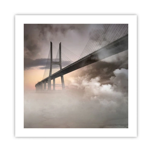 Poster - Bij de rivier die niet bestaat - 50x50 cm