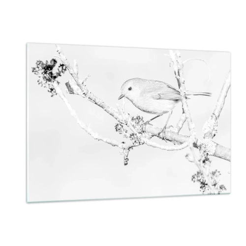 Schilderen op glas - Winterochtend - 120x80 cm