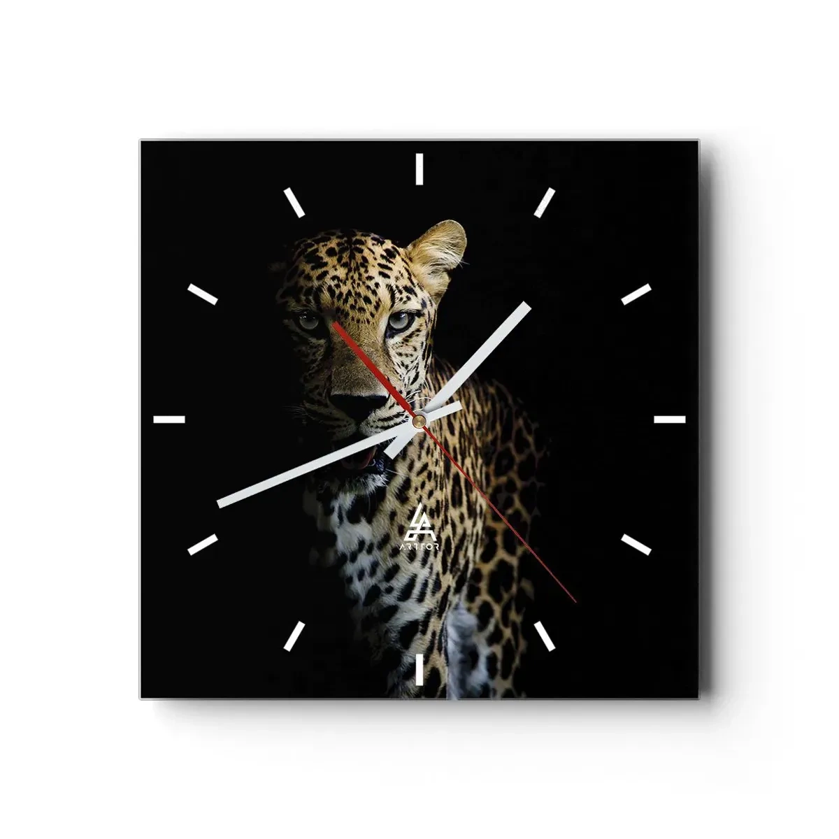 Wandklok - Klok - Donkere schoonheid - 30x30 cm
