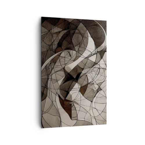 Schilderen op canvas - Circulatie van aardekleuren - 80x120 cm