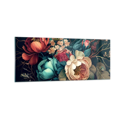 Schilderen op glas - 19e-eeuwse charme - 100x40 cm