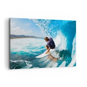 Schilderen op canvas - Dansend met de golven - 100x70 cm