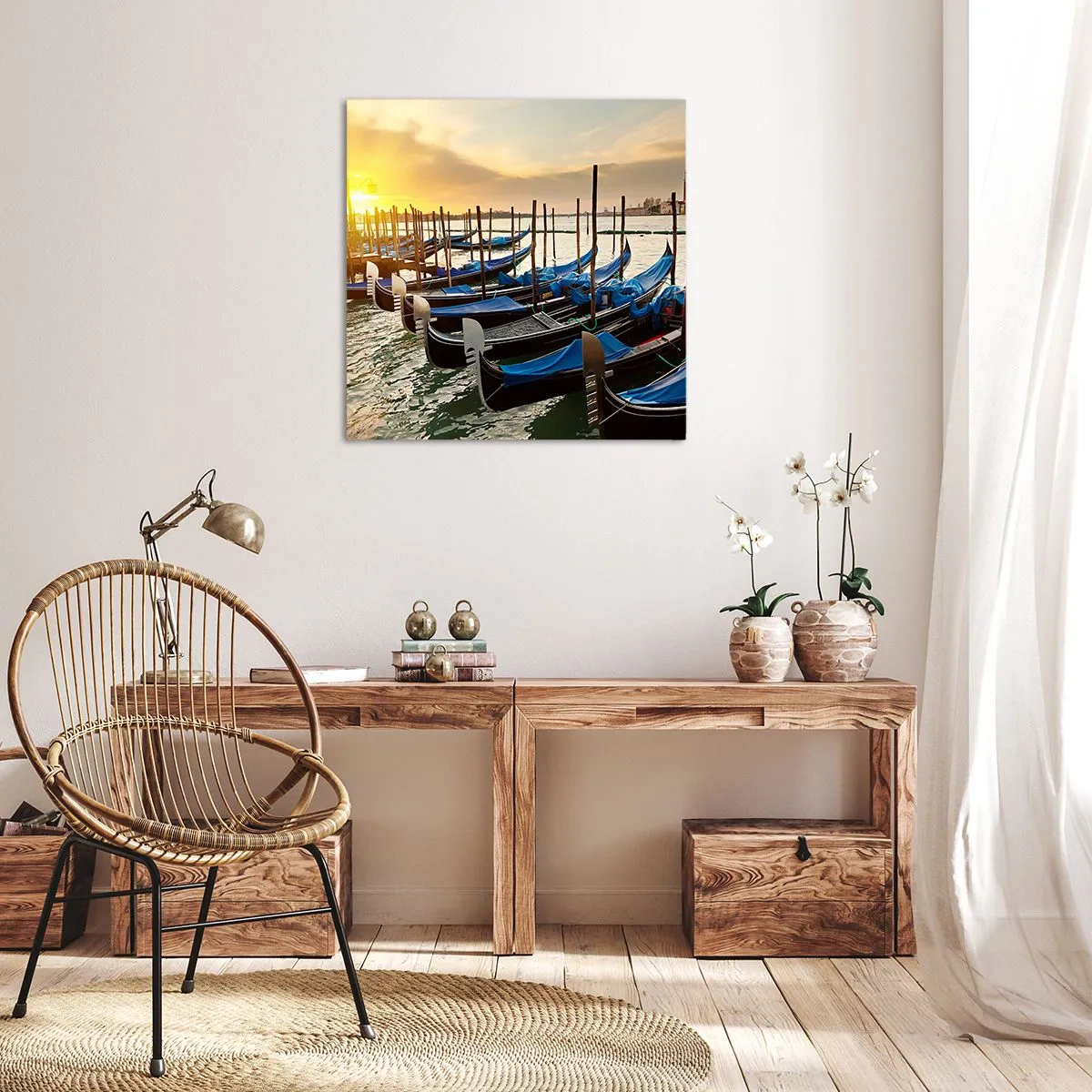 Schilderen op canvas - Voordat de rumoer komt - 70x70 cm
