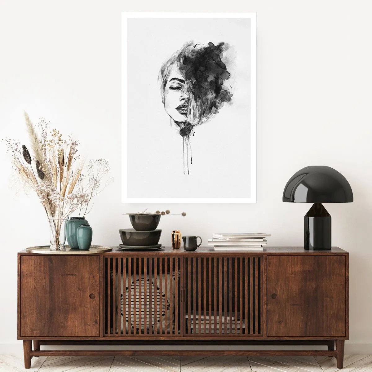 Poster - Waar droomt het meisje over? - 50x70 cm